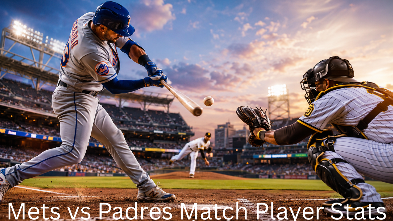 Mets vs Padres Match Player Stats