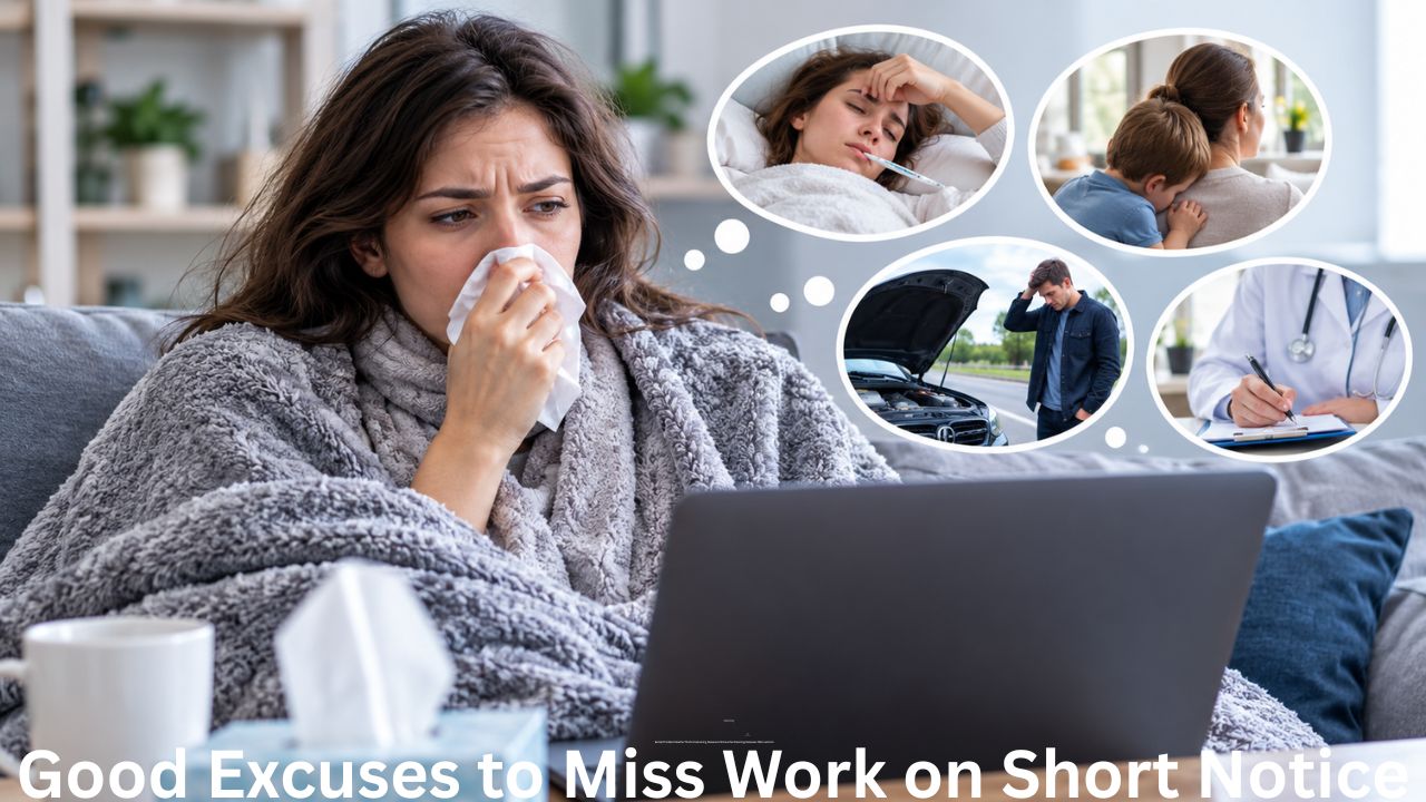 Good Excuses to Miss Work on Short Notice