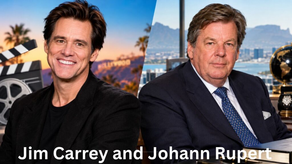 Jim Carrey and Johann Rupert