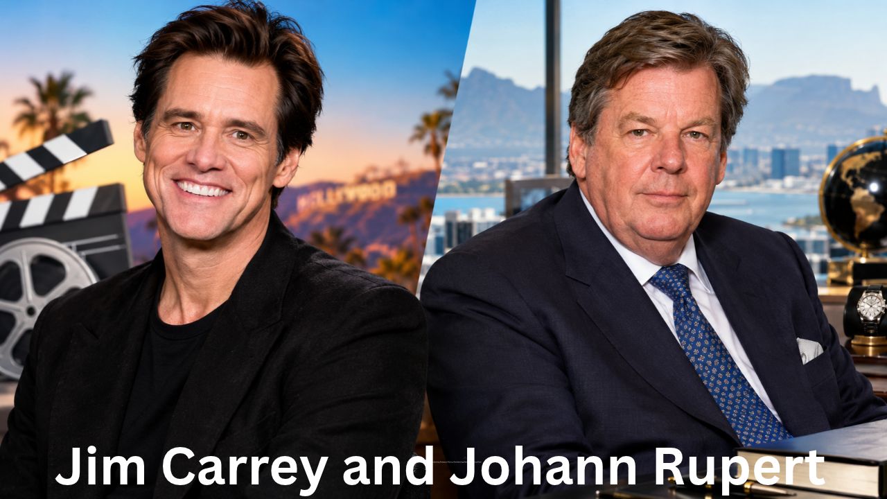 Jim Carrey and Johann Rupert