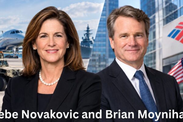 hebe Novakovic and Brian Moynihan